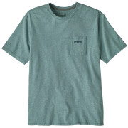 Koszulka męska Patagonia Men's Boardshort Logo Pocket Responsibili-Tee niebieski Blue Sage