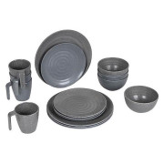 Zestaw naczyń Bo-Camp Tableware 100% Melamine Stone