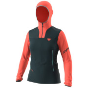 Bluza damska Dynafit Traverse Ptc Hooded Jacket W czarny/pomarańczowy 1841 - hot coral/3010