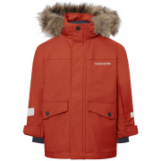 Dziecięca kurtka zimowa Didriksons Bjärven Kids Parka 5 Rust pomarańczowy Rust
