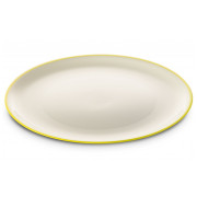 Talerz Omada SANALIVING Dinner Plate 24xh2cm biały/zielony