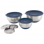 Zestaw misek Outwell Chef Bowl Set Lids & Graters srebrny Silver