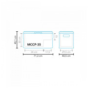 Lodówka turystyczna Mestic Coolbox Compressor MCCP-35 AC/DC
