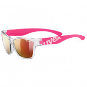 Okulary dziecięce Uvex Sportstyle 508 różowy Clear Pink/Mir. Red