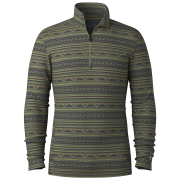 Męska koszulka Smartwool M Classic Thermal Merino Base Layer 1/4 Zip ciemny khaki WINTER MOSS SUMMMIT SOUL