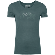 Koszulka damska Ortovox 150 Cool Vintage Badge T-shirt ciemnoszary Dark Arctic Grey