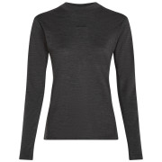 Damska koszulka Icebreaker Women 200 MerinoFine™ Ace LS Mock Neck ciemnoszary Jet Hthr-011