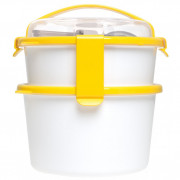 Pojemnik na żywność Omada Sanaliving Box Set 1L+1,6L żółty lemon