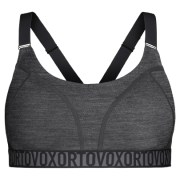 Sportowy biustonosz Ortovox 150 Essential Sports Top czarny Black Raven Blend