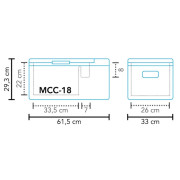 Lodówka turystyczna Mestic Compressor MCC-18 AC/DC