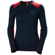 Damska koszulka Helly Hansen W Lifa Merino Midweight Crew niebieski Navy