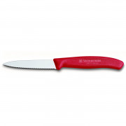 Nóż do warzyw Victorinox ząbkowany 8 cm czerwony