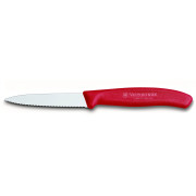 Nóż do warzyw Victorinox ząbkowany 8cm czerwony