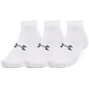 Zestaw skarpetek Under Armour Essential Low Cut 3pk biały White / White / Pitch Gray