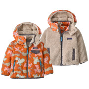 Kurtka dziecięca Patagonia Baby Reversible Tribbles Hoody - BNLM pomarańczowy/beżowy Bunny Life: Marigold