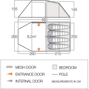 Namiot rodzinny Vango Beta 450XL CLR