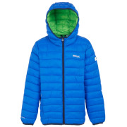 Dziecięca kurtka zimowa Regatta Junior Hooded Marizion Aviator Blue niebieski Aviator Blue Wild Lime