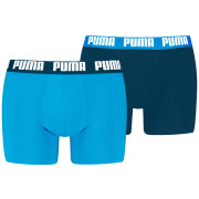 Męskie bokserki Puma Everyday Basic Boxer 2P niebieski/jasnoniebieski blue combo