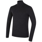 Golf męski MOOA MerinoSilk Collar 160 czarny black melange