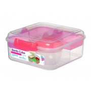 Pojemnik na żywność Sistema Bento Cube To Go 1,25L różowy