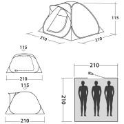 Namiot turystyczny Easy Camp Flameball 300