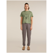 Koszulka damska Icebreaker Merino 150 Tech Lite SS Crop Tee Seed Story