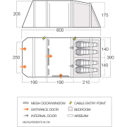Namiot rodzinny Vango Lismore Air TC 450 Package