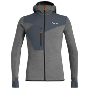 Męska bluza Salewa Puez 2 Dry M L/S Hood Fz Tee szary BlackOutMelange/