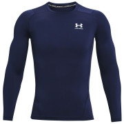 Męska koszulka Under Armour HG Armour Comp LS ciemnoniebieski MidnightNavy//White
