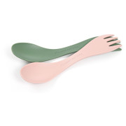 Sztućce dla dzieci Light My Fire Spork Little 2-pack różowy/zielony Sandygreen/Dustypink