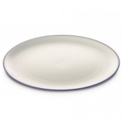 Talerz Omada SANALIVING Dinner Plate 24xh2cm biały/fioletowy ViolaCon