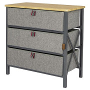 Szafka kempingowa Bo-Camp Cabinet Northwood Wide 3 zarys Grey