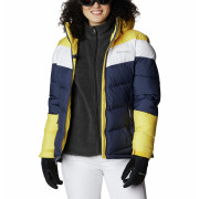 Kurtka zimowa damska Columbia Abbott Peak Insulated Jacket niebieski/żółty Nocturnal, White, Sun Glow