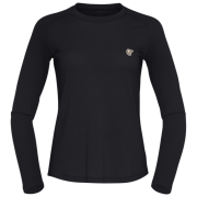 Koszulka damska Norrona femund pureUll Long Sleeve czarny Caviar Black