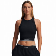 Damski top Under Armour Meridian Rib Branded Tank czarny Black