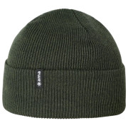 Dzianinowa czapka z merynosów Kama LA05 ciemnozielony dark green