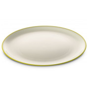 Talerz Omada SANALIVING Dinner Plate 24xh2cm zielony/biały