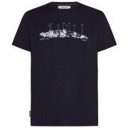 Koszulka męska Icebreaker Men Merino 150 Tech Lite SS Tee The Peaks ciemnoniebieski Midnight Navy