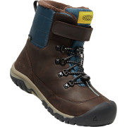 Buty dziecięce Keen Greta Boot Wp Youth brązowy coffee bean/blue wing teal