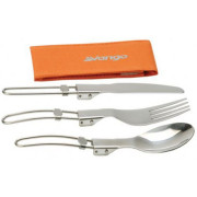 Sztućce Vango Pocket Cutlery Set srebrny