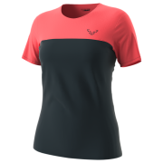 Damska koszulka Dynafit Traverse S-Tech S/S Tee W czarny/różówy blueberry HOT CORAL/1840