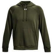 Męska bluza Under Armour Rival Fleece Hoodie ciemnozielony Marine OD Green / / White