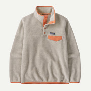 Bluza damska Patagonia W's LW Synch Snap-T P/O beżowy Oatmeal Heather w/Heirloom Peach