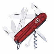 Składany nóż Victorinox Climber czerwony przezroczysty TransRed