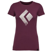 Koszulka damska Black Diamond Chalked Up Tee fioletowy Blackberry