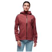 Kurtka damska Black Diamond Stormline Stretch Rain Shell bordowy Cherrywood