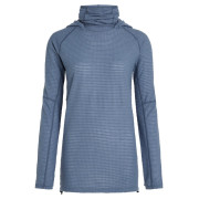 Bluza damska Icebreaker Wom Mer 400 RealFleece Grid Pulover Hood niebieski/szary Dawn