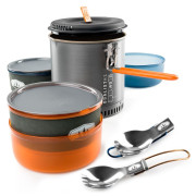 Zestaw naczyń GSI Outdoors Halulite Dualist HS zarys