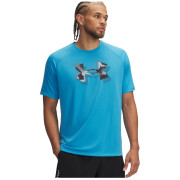 Koszulka męska Under Armour M Tech Print Fill SS niebieski Ether Blue / / Black