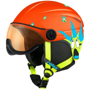 Kask narciarski dla dzieci Relax Twister Visor czerwony red